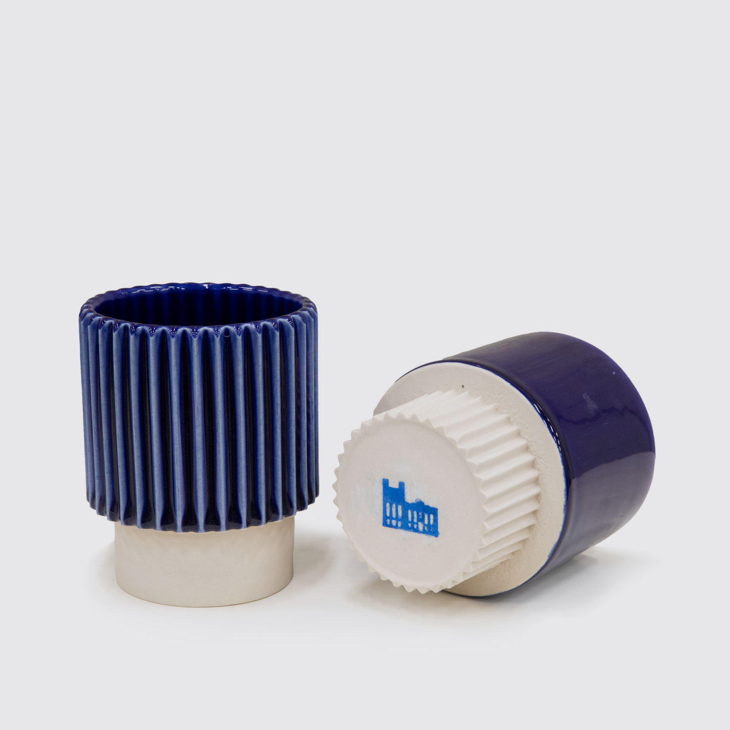 Stackable Mug (blue crinkle)