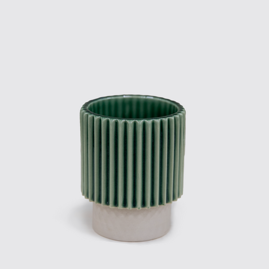 Stackable Mug (green crinkle)