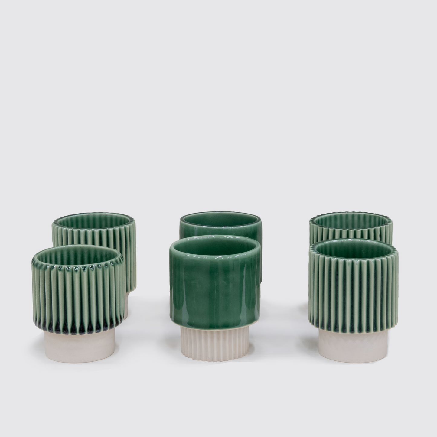 Stackable Mug (green crinkle)