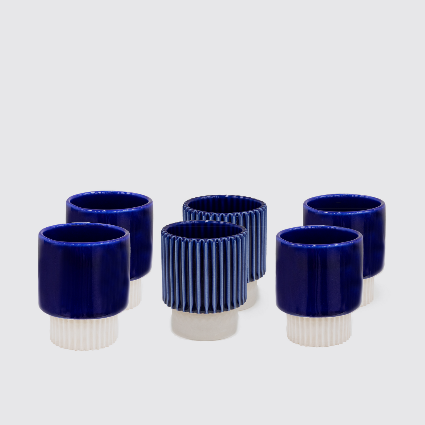 Stackable Mug (blue crinkle)